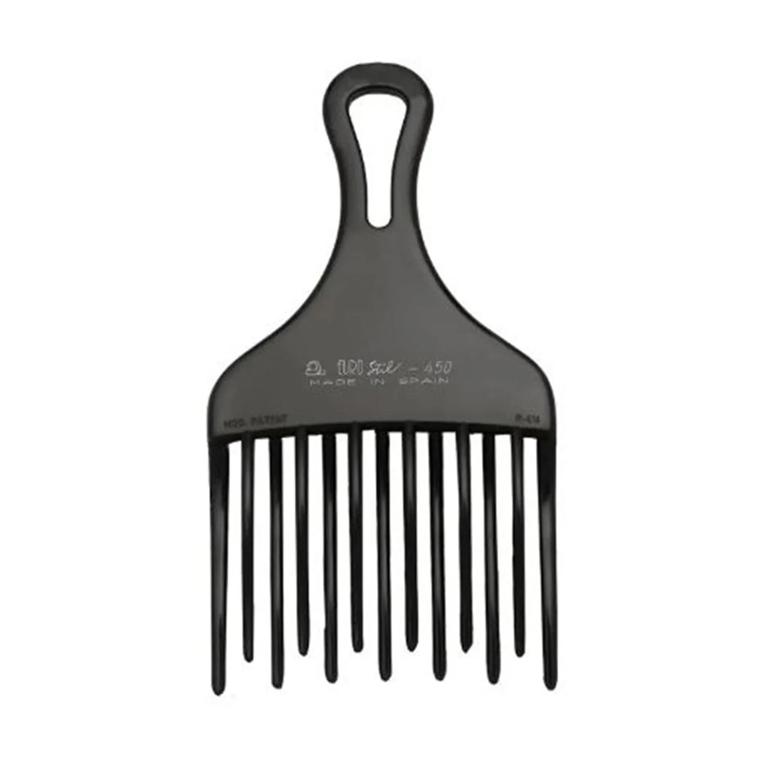 Eurostil Peine Ahuecador Doble Pua Grande Negro Negro 1un