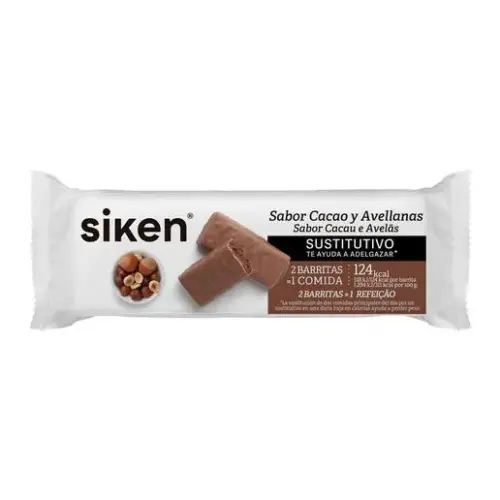 2x Siken Form Cocoa Bar Hazelnut 44g