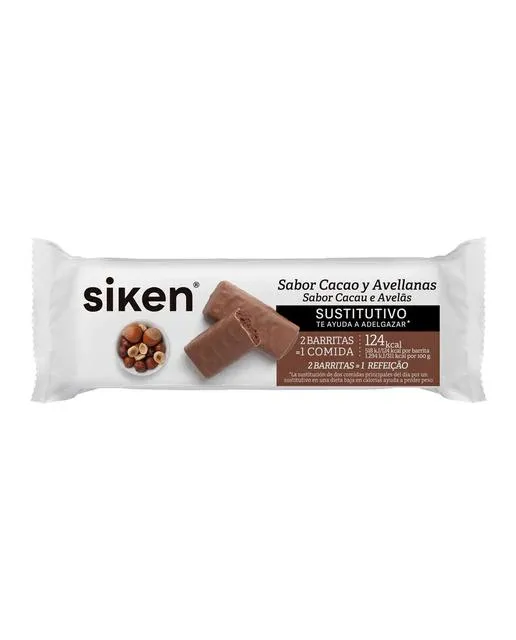 2x Siken Form Cocoa Bar Hazelnut 44g