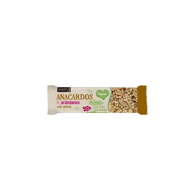 Siken Snack Barrita Anacardo-Arandano 36g
