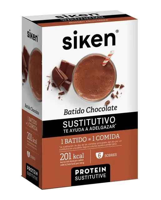 Siken Batido Chocolate 6 Sobres