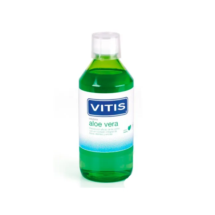 Vitis Aloe Vera Mint Mondwater | Unisex 1000ml | Alcoholvrij Anti-Caries
