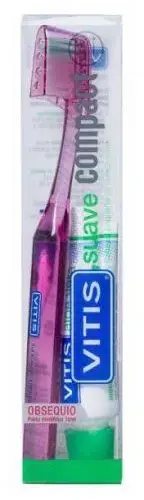 Vitis Compact Soft Toothbrush Aloe 15ml