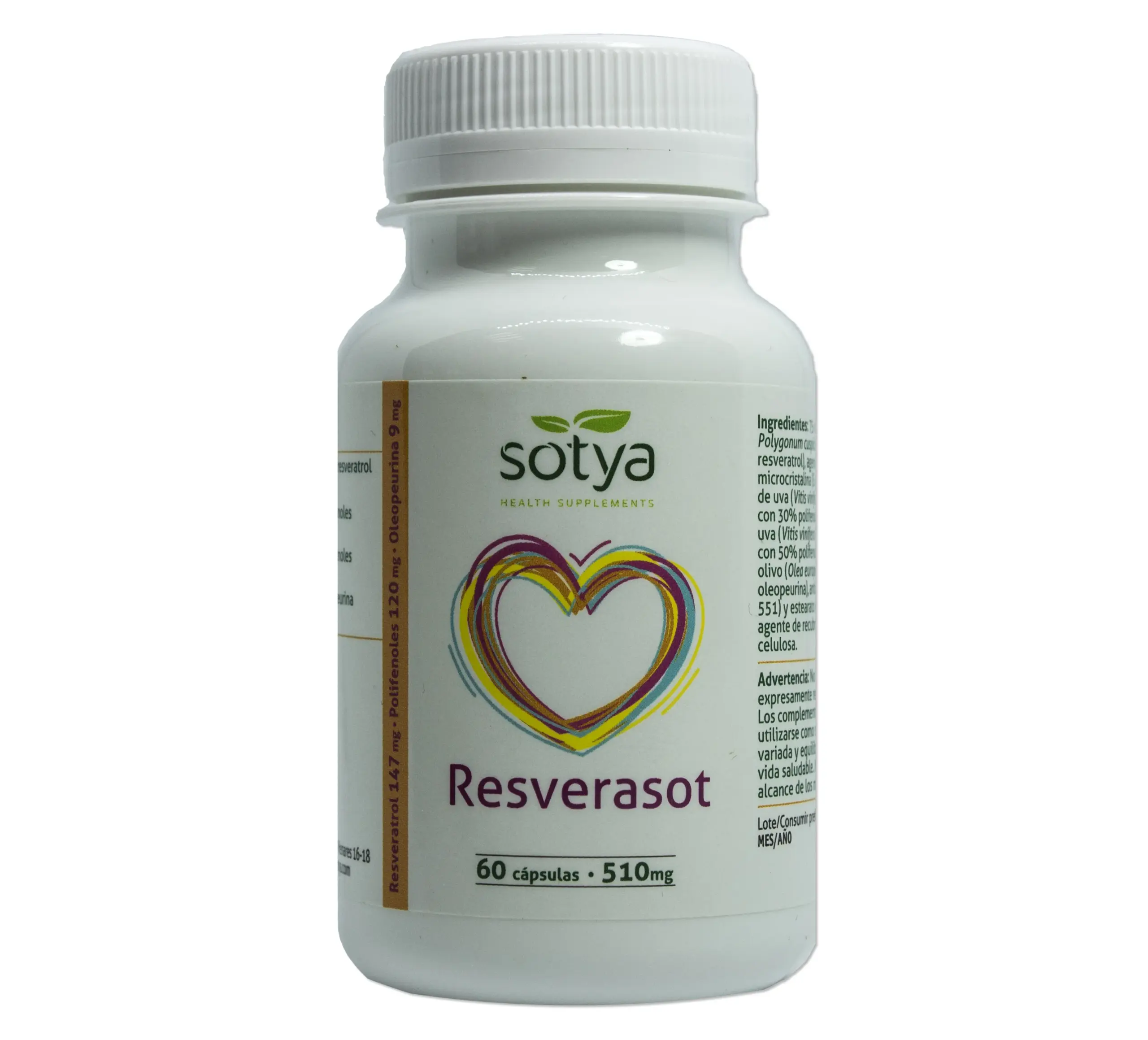 Sotya Resverasot 510 Mg 60 Caps
