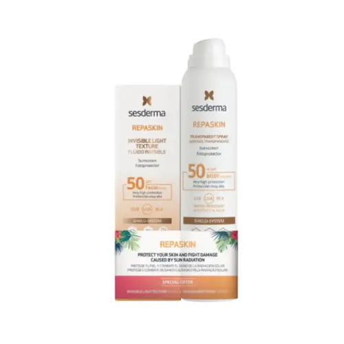 Sesderma Repaskin Invisible Fluid Spf 50+ 50ml Set 2 Pieces