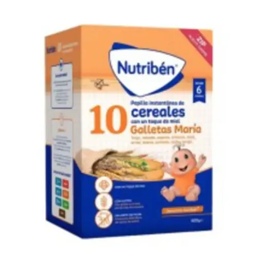 Nutribén 10 Cereals with Honey & María Biscuit 1 Bag 600 g