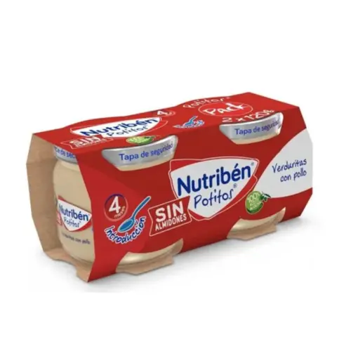 Nutribén Jar Vegetables with Chicken (2 Packs 120 g)