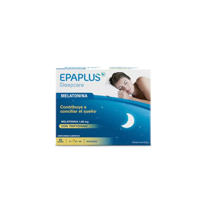 Epaplus Sleepcare Melatonina y Triptófano 60 Cápsulas