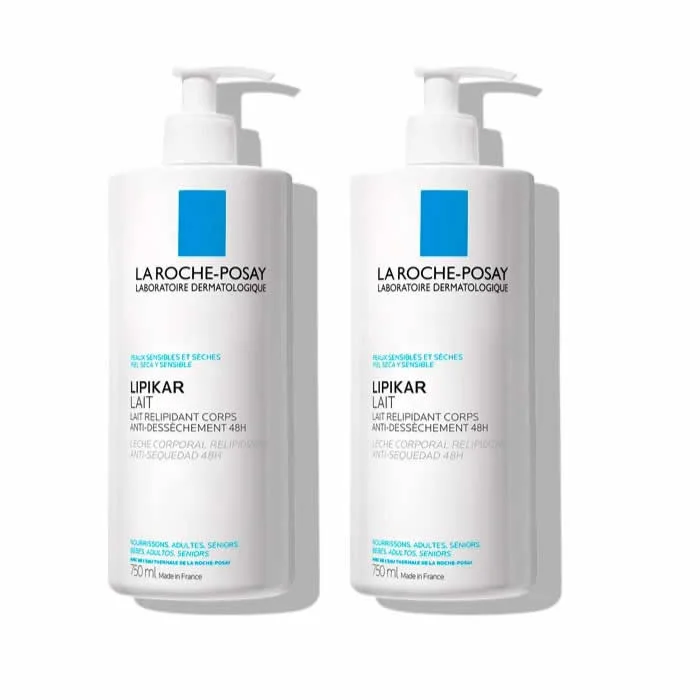 La Roche Posay Lipikar Relipidizing Body Milk 2x750ml