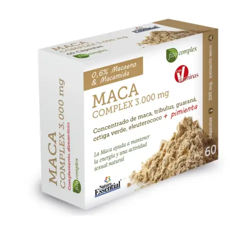 Nature Ess Maca Complex 3000 Mg Ext Seco 60 Caps Blister
