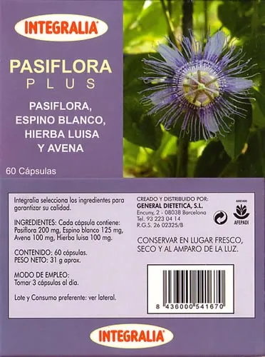 Integralia Pasiflora Plus 60 Caps