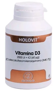 Equisalud Holovit Vitamina D3 2,000 Ui K2 60 Ug 180 Cap