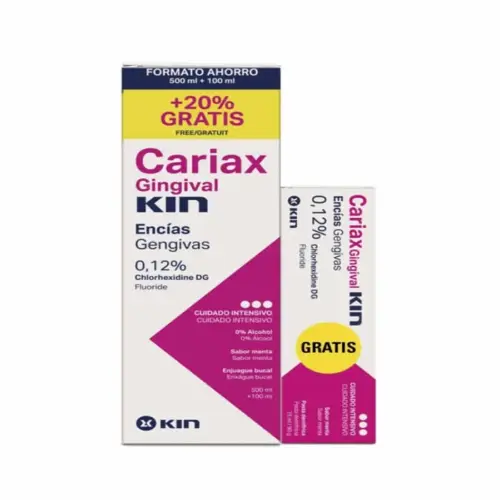 Kin Cariax Gingival Mouthwash 600ml+Toothpaste 100ml
