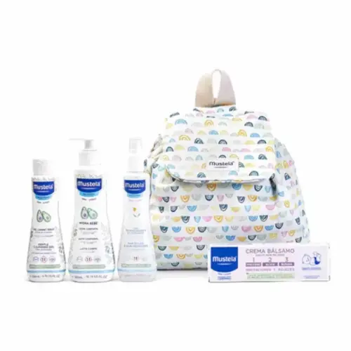 Mustela Little Moments Rainbow Backpack Rainbow Set 5 pieces