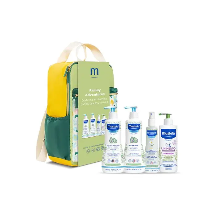 Mustela Family Pastel Backpack Set 5 pieces