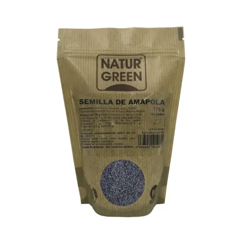 Naturgreen Biologische Papaverzaden Blauw | Unisex 175g | Rijk aan Omega-3 en Vezels