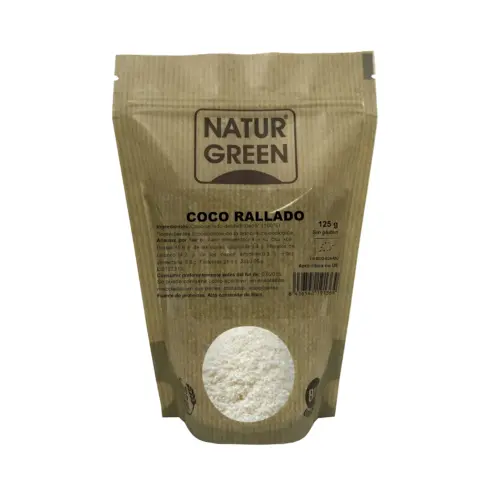 Naturgreen Coco Rallado Bio Geraspte Kokos Unisex | 125g | Rijk aan Vezels Glutenvrij