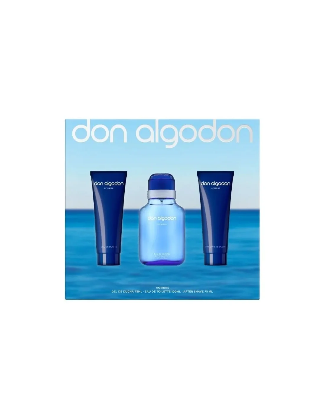 Don Algodón para Hombre Eau de Toilette Spray 100ml Set 3 Pieces