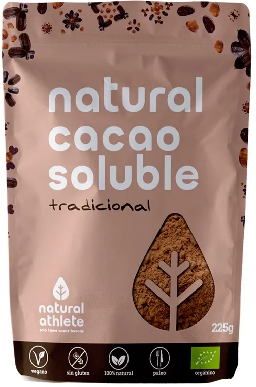 Natural Athlete Cacao Soluble En Polvo Bio 225g