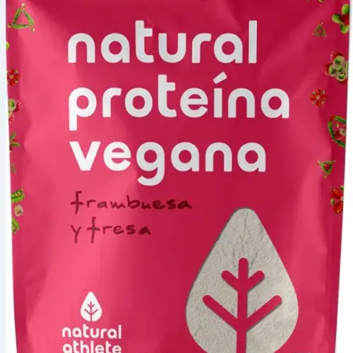 Natural Athlete Proteina Vegana Fresa y Frambuesa Bio 350g