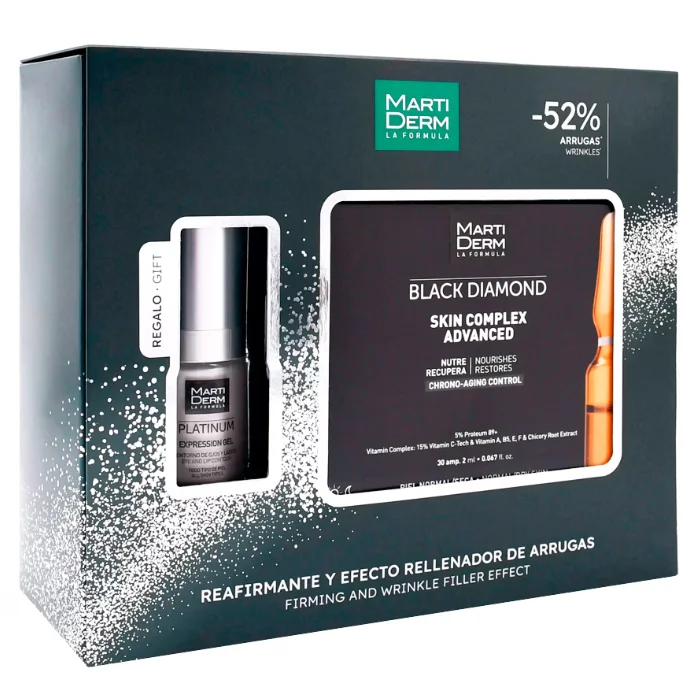 Martiderm Black Diamond Skin Complex Advanced 30 Ampollas Set 2 Pieces