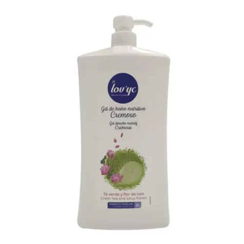 Lovyc Te Verde y Flor De Loto Gel De Baño Nutritivo 2000ml