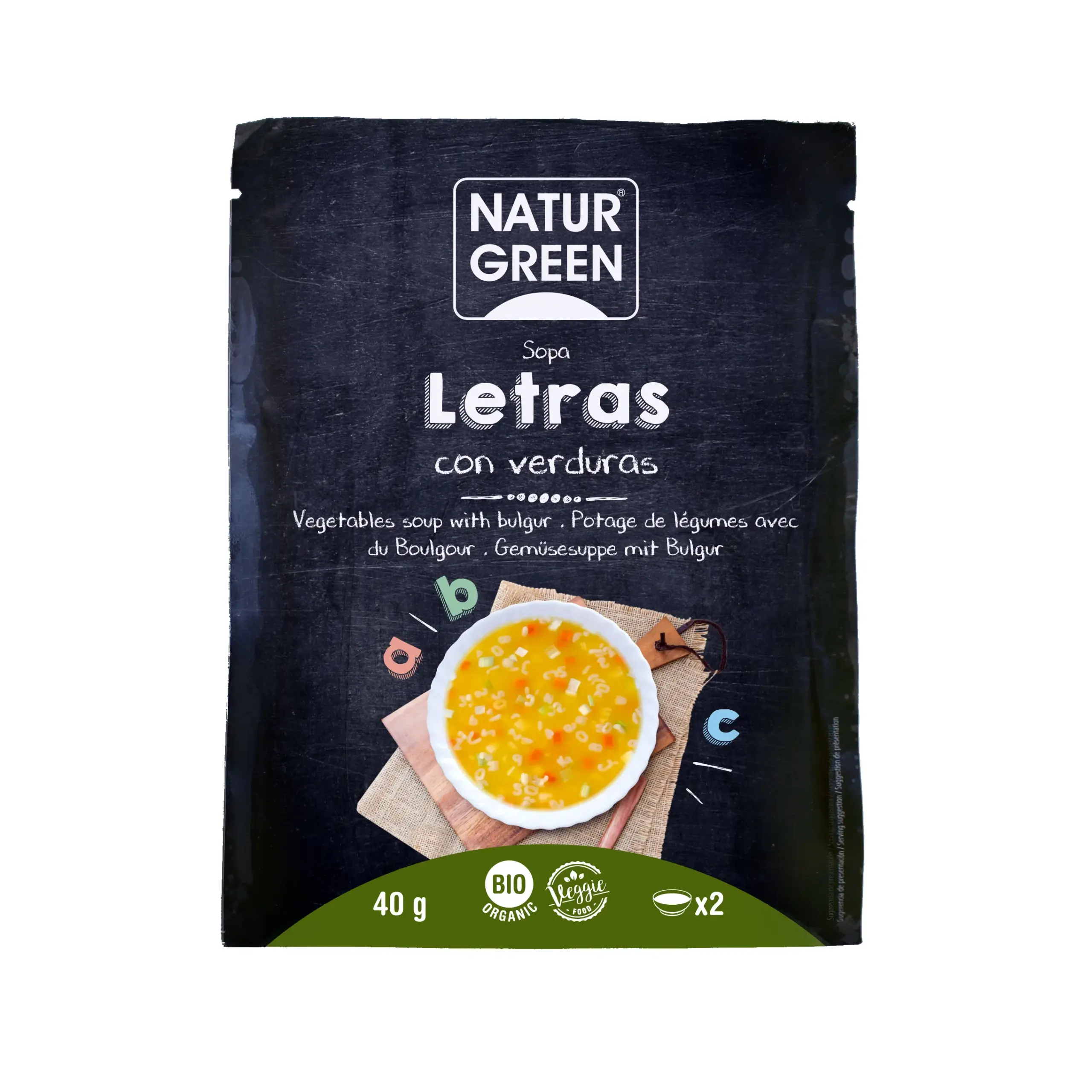 Naturgreen Sopa Letras Verduras 40g