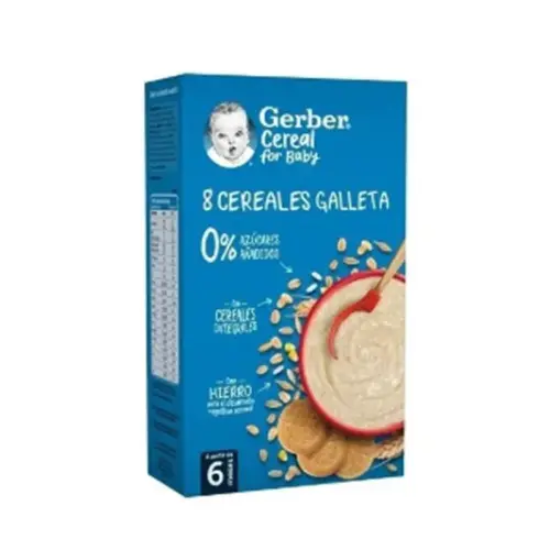 Gerber 8 Cereals with Biscuit 500g