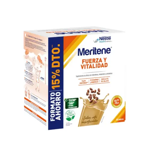 Meritene Strength And Vitality Decaffeinated Coffee Flavor 30 Sachets