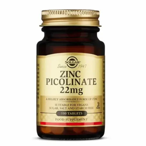 Solgar Zinc Picolinate 22 mg 100 Tablets