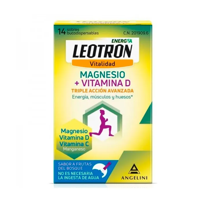 Leotron Vitality Magnesium + Vitamin D 14 Envelopes