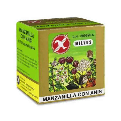 Milvus Chamomile with Aniseed 10 Filters