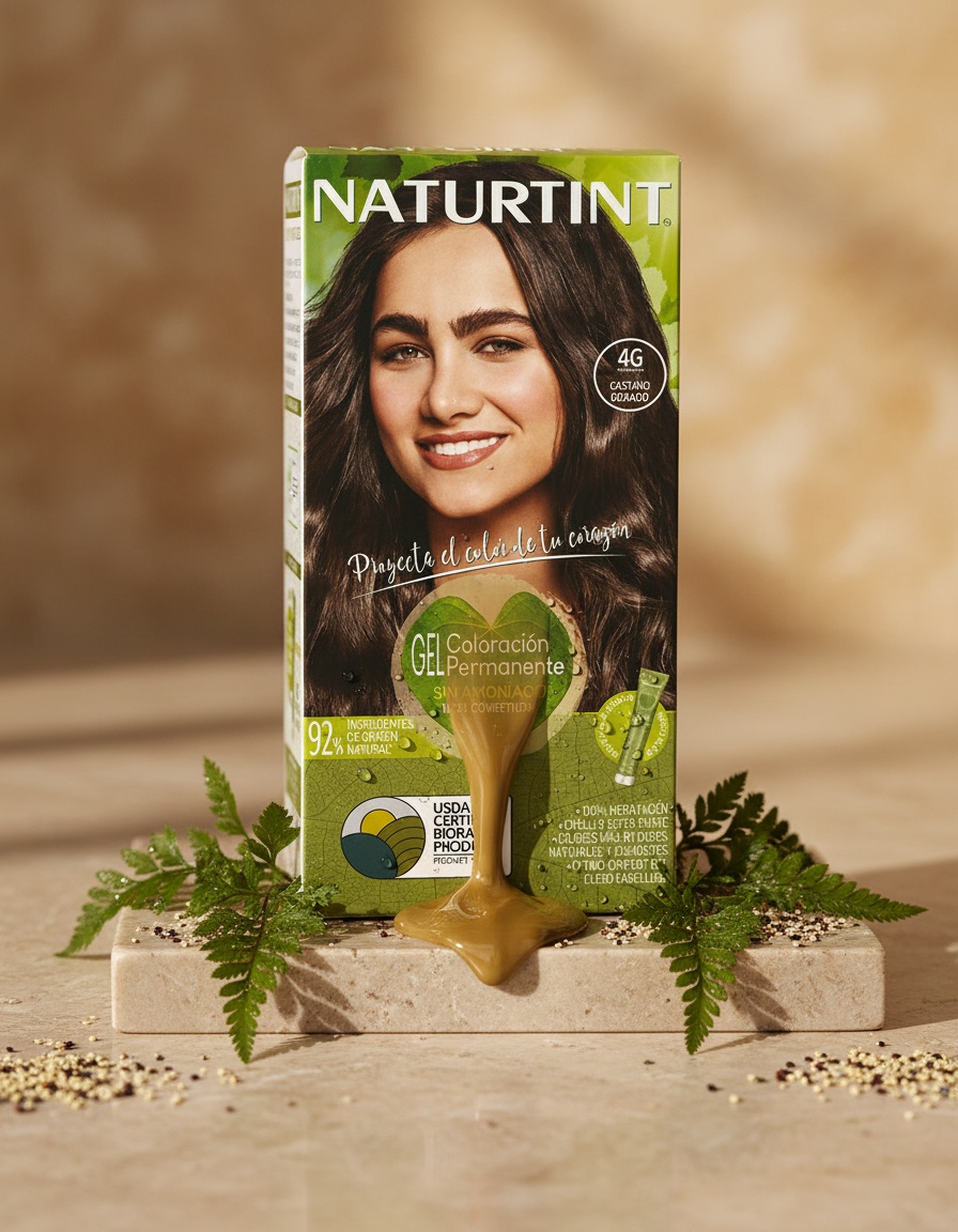 NATURTINT ammonia-free hair color #4G-Golden Chestnut 170 ml - Afbeelding 2