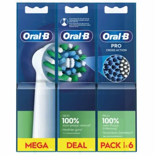 Oral-B Pro Cross Action Replacement 6 Units
