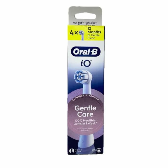 Oral-B iO Gentle Care White Replacement Heads 4 Pack