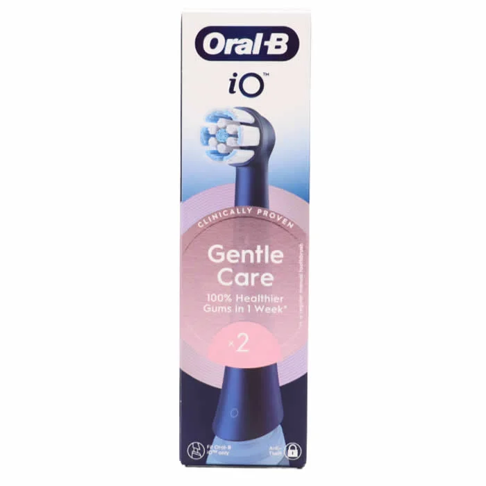 Oral-B iO Gentle Care Black Replacement Heads 4 Pack