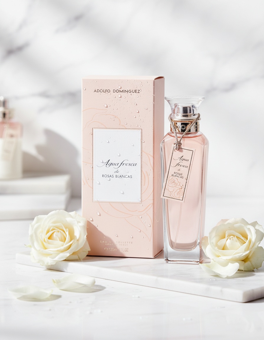 Adolfo Dominguez AGUA FRESCA DE ROSAS BLANCAS eau de toilette spray 120 ml - Afbeelding 2