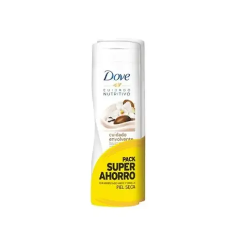 Dove Essential Milk Body Nutrition Vanilla Dry Skin 2x400ml