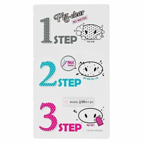 Gezichtsmasker Peel Off Holika Holika Pig-clear No Water3 Step