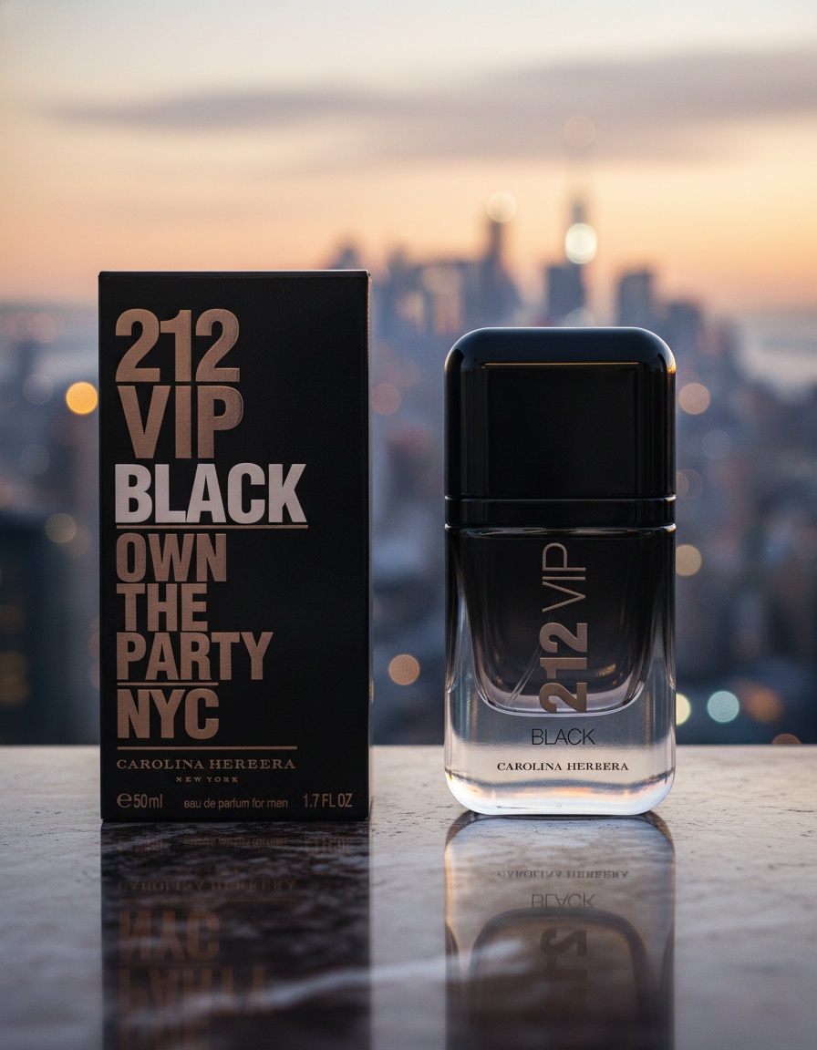 Carolina Herrera 212 VIP BLACK eau de parfum spray 50 ml - Afbeelding 2