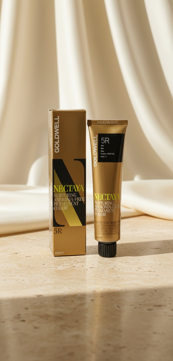 Goldwell NECTAYA nurturing ammonia-free permanent color #5R 60 ml - Afbeelding 2