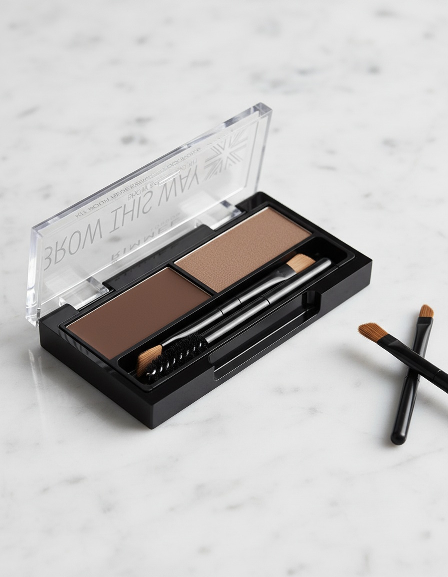 Rimmel London BROW THIS WAY eyebrow sculpting kit #002 -mild brown - Afbeelding 2