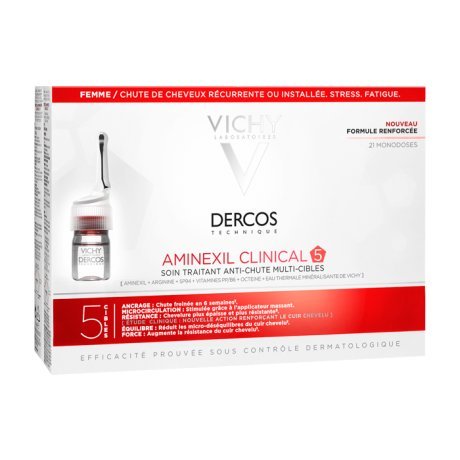 Vichy DERCOS aminexil clinical soin traitant anti-chute 21 x 6 ml
