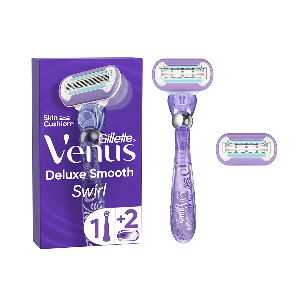 GILLETTE VENUS SWIRL SMOOTH machine + 2 spare parts