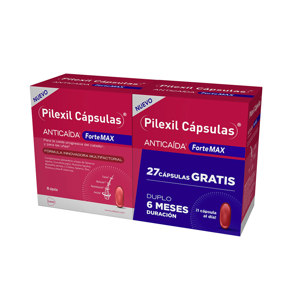 PILEXIL FORTE MAX anti-hair loss capsules pack 2 x 90 units