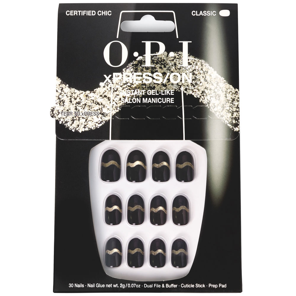 OPI xPRESS/ON Artificial Nails Nail Art #Certified Chic 30 u