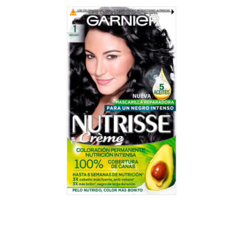 NUTRISSE CREME permanent color 100% coverage #1-black 3 u