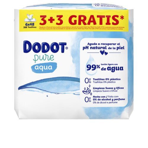 DODOT PURE TOTAL CARE 99% water wet wipes 288 units