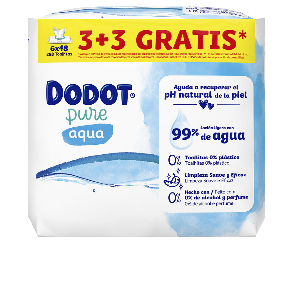 DODOT PURE TOTAL CARE 99% water wet wipes 288 units