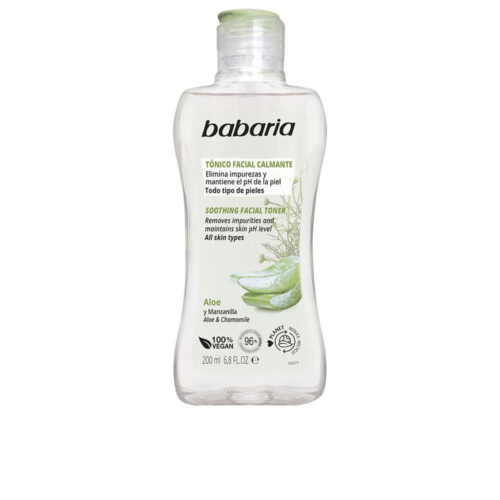 Babaria Aloe Vera Toner | Unisex 300ml Gevoelige Huid | Kalmerend Hydraterend